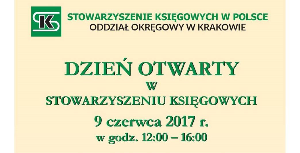 9 czerwca – Dzień Otwarty w Stowarzyszeniu Księgowych w Krakowie